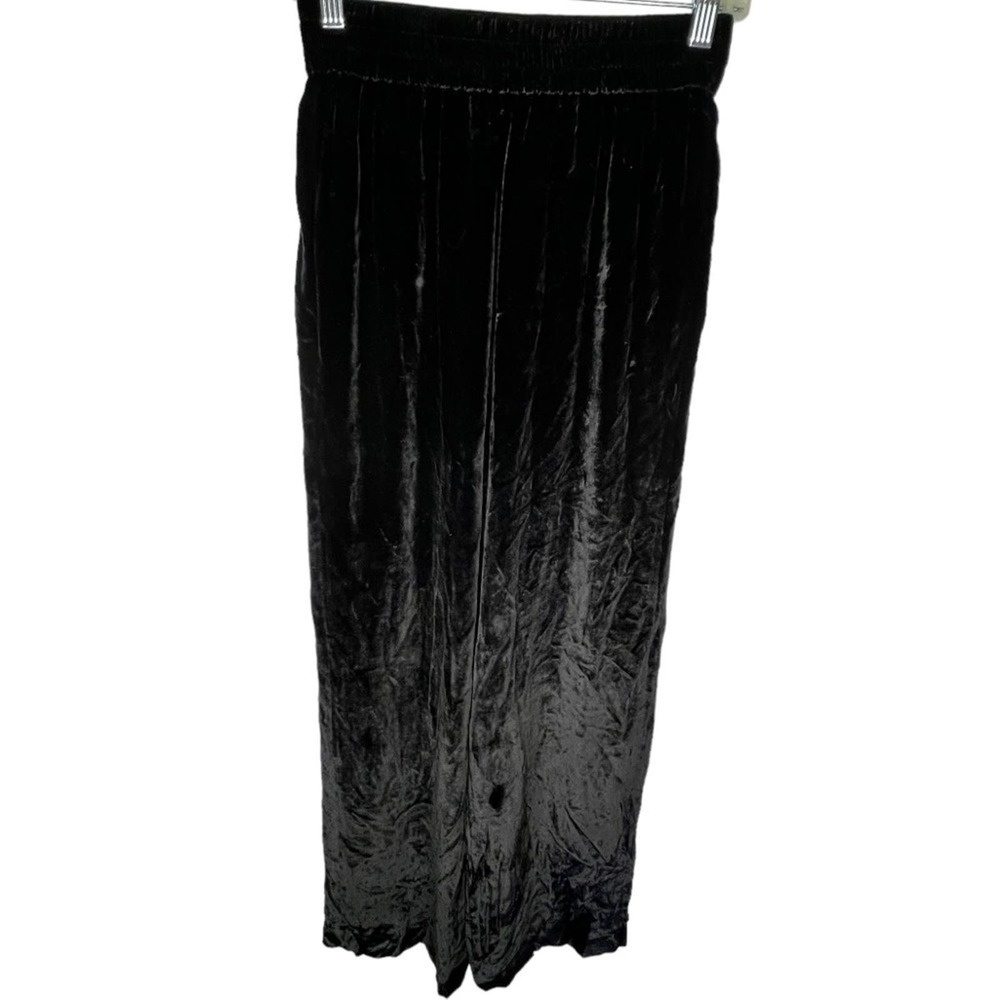 Reformation Black Velvet Pants